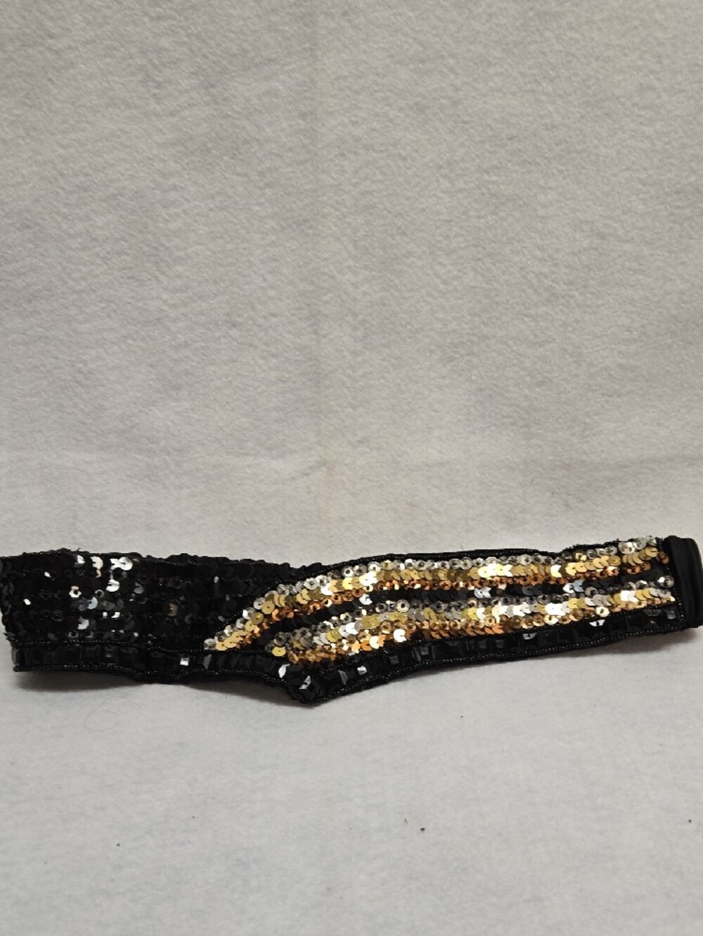 Sequin Striped Evening Clutch - Multicolor Matching Belt - Picture 6 of 10